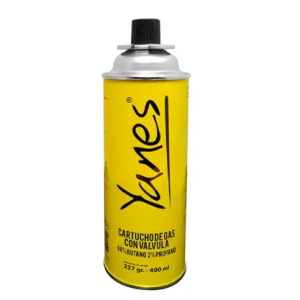 CARTUCHO DE GAS YANES CON VALVULA DE SEGURIDAD 227GR