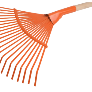 Barre hojas con mango de madera