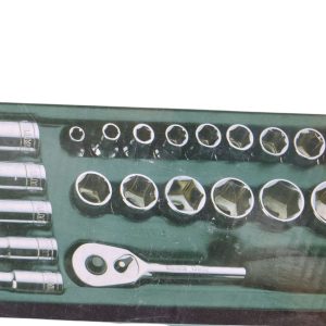 JUEGO DADOS HEX BANDEJA 21 PCS SATA 1/2"